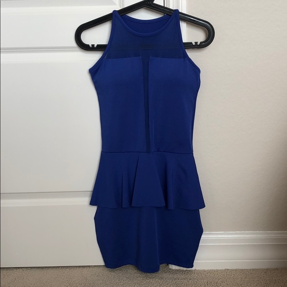 👗💙 Blue party mini dress - Picture 3 of 5